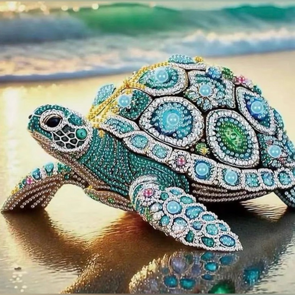 Sea Turtle Diamond Painting Kit for Beginners